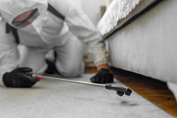 Professional Pest Control technician working in Burke County County, ND